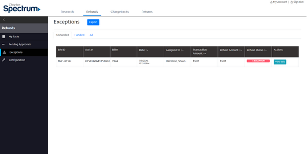 Refunds - Exceptions