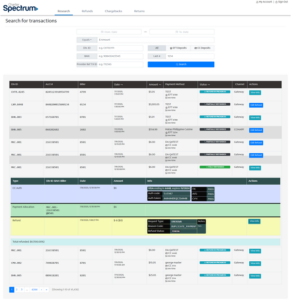 Transaction Search - Expanded